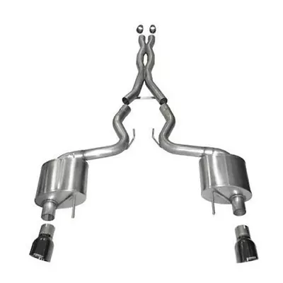 Corsa 3  Xtreme Cat-Back Exhaust System 2015-2017 Ford Mustang GT 5.0L - Black • $1789.99