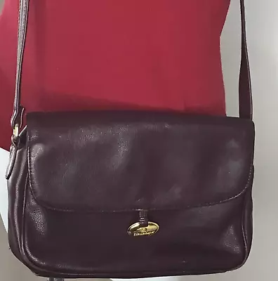 Etienne Aigner Vtg Oxblood Brown Leather Shoulder Bag • $21.50