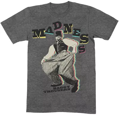£15.49 • Buy Madness 'Baggy Trousers' (Heather Grey) T-Shirt - NEW & OFFICIAL!