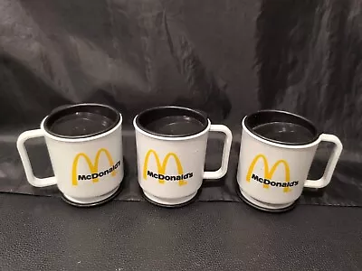 Lot Of 3 McDonald's Coffee Travel MUG Plastic CUP 80s 90s  • $18.99