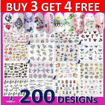 £1.25 • Buy Nail Stickers -Water Decals Flowers Lace Tribal  Jewels Feathers Butterfly  🌸🌸