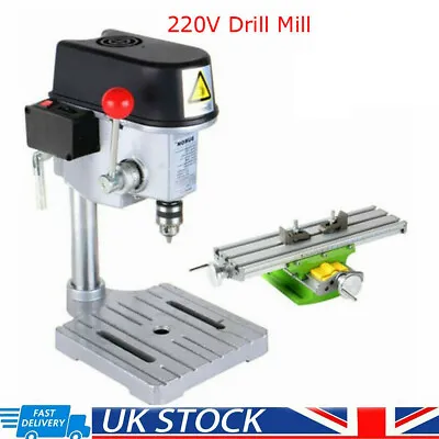 220V Mini Precision High Speed Bench Drilling Milling Machine + Workbench 340W • £100.99