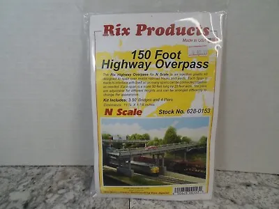 Rix Products 150 Foot Highway Overpass N Scale 628-0153 • $40.99