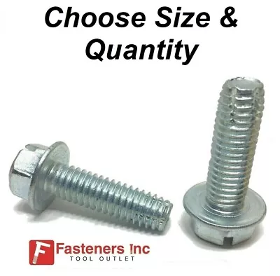 Hex Bolt Thread Cutting Screw Zinc Plated Type F Self Tapping Self Threading • $12.72