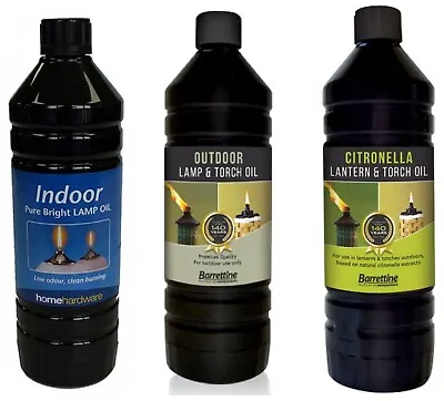 £9.99 • Buy Indoor And Outdoor Torch Oil Citronella 1 Ltr  Lamp Oil  Lantern Pure Bright UK