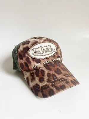 Authentic Vintage Von Dutch Eric Bostrom Leopard Trucker Snapback Cap Hat • $99.99