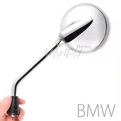 Magazi Mirrors Metal Steel Round Shape Chrome 10mm X 1.5 Pitch Fits BMW ε • $85.40