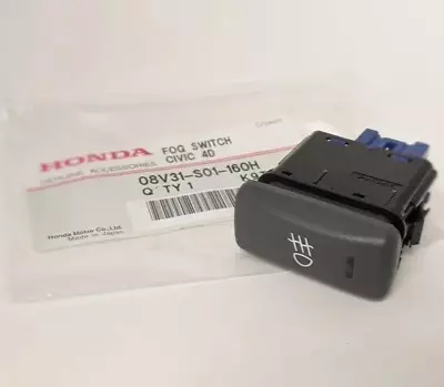 Genuine OEM Honda Oem 96-00 Civic Fog Light Switch Charcoal  (08V31-S01-160H) • $16.99