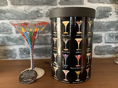 'Love My Martini' Lolita Hand Painted Martini Glass 'Happy Birthday’ • £10