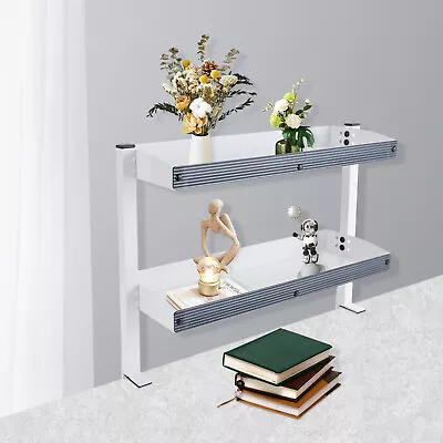 Desk Organizer Shelf Clamp-on Desk Storage Shelves Desktop Or Under-Desk • $39