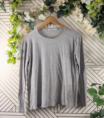 T BY ALEXANDER WANG Women's 100% Rayon Basic Grey Long Sleeve Size M READ • $10.99