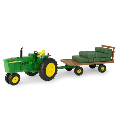 $99 • Buy 40pc John Deere Big Farm 53cm 1:16 Tractor Toy W/Wagon/Bales Kids Light Sound