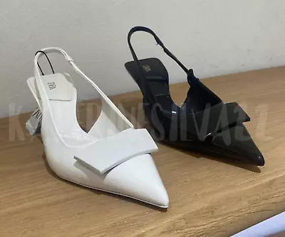 $93.99 • Buy Zara New Woman Ss23 Heeled Slingback Shoes Ref:2221/210