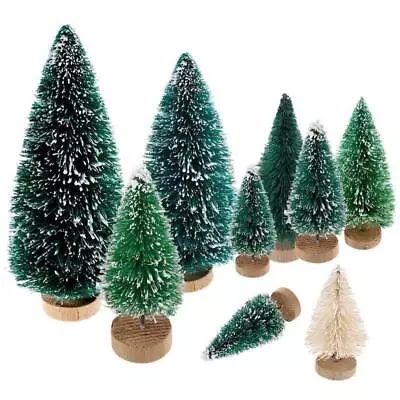 Artificial Christmas Tree Miniature Small Pine Trees Ornaments Home Party Decor • $3.73