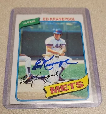 Ed Kranepool Signed 1980 Topps Baseball Card #641 Ttm Auto Autograph Ny Mets • $5.49