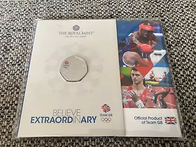 Royal Mint 2020 2021 Tokyo Olympics Team GB Coloured 50p Fifty Pence BUNC Coin • £10