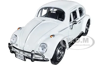 1966 Volkswagen Beetle White James Bond 007 1/24 Diecast Model By Motormax 79854 • $24.99