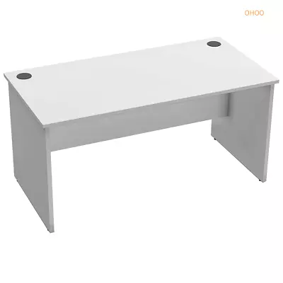 White/Ironstone Office Straight Desk Computer Desk Wooden Writing Rapid Worker  • $159.59