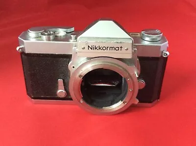 Nikon Nikkormat FTN 35mm SLR Film Camera Body - Silver - Meter ??? - See Below • $18.99