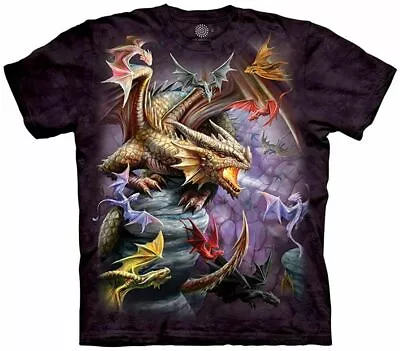 The Mountain Flight Of Dragons Fantasy Clan Adult T-Shirt  • $23.95