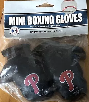 MLB Philadelphia Phillies 4 Inch Mini Boxing Gloves For Mirror By Fremont Die • $6.95