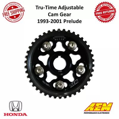 AEM 23-801BK Tru-Time Adjustable Cam Gear Fits 93-01 Honda Prelude H22A4 / H22A1 • $113.41