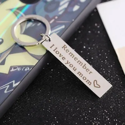 Stainless Steel Custom Letter Date Key Chain Personalized Engraved Keyring Gifts • $1.69