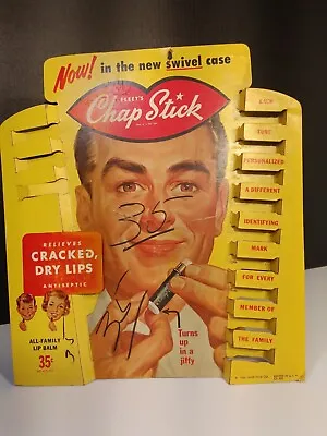 Vintage 1956 Chap Stick  Counter Top Store Advertising Display • $50