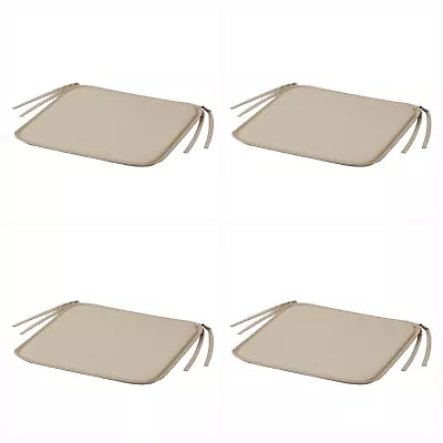 ×4 IKEA BRAMON Chair Pad Gray Beige Indoor Outdoor • £15.88