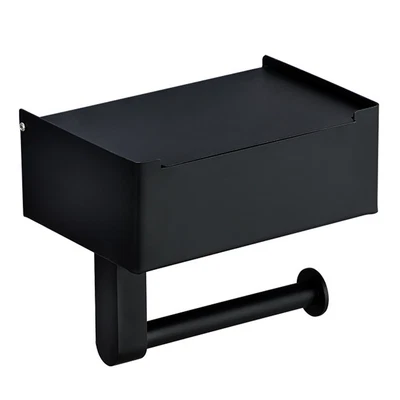 $42.81 • Buy Black Stainless Steel Toilet Paper Holder With Wipes Dispenser , Y6F5
