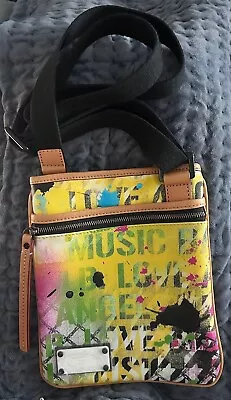 Xlnt Gwen Stefani L.A.M.B. Crossbody Bag Retro Colorful Splatter Print • $50