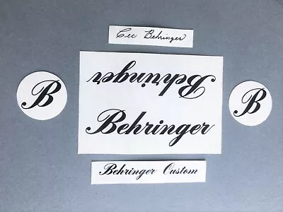 Cecil Behringer Bicycle Frame Decals Full Set Black Vintage NOS No Repro USA • $45