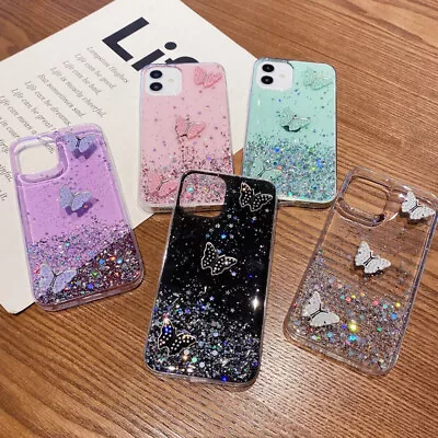Butterfly Case Cover Shockproof Glitter For Huawei P50 Honor 60 Pro Lite Bling • $11.43