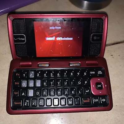 LG Envy2 VX9100M (Verizon) Messenger Phone - Red Maroon Vintage UNTESTED • $35