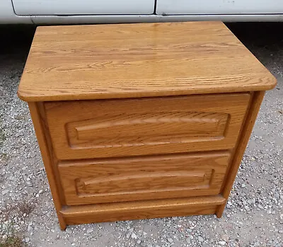 Solid Oak Nightstand / Side Table  (NS135) • $399