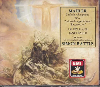 Mahler: 2nd Symphony 'Resurrection' Simon Rattle Janet Baker Arleen Auger • £10