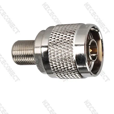 N Type Male Plug To F Female Jack Coaxial Adapter Connector For Wireless Antenna • $1.73