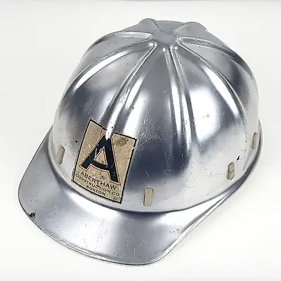 Vintage - Apex - Aberthaw Construction Boston - Aluminum Safety Helmet Hard Hat • $84.99