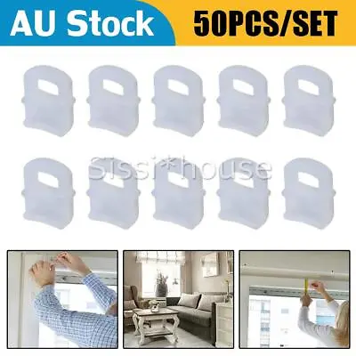 50x Caravan Mini Curtain Track Glides Boat Mobile Home RV Camper Van Slides New • $9.45