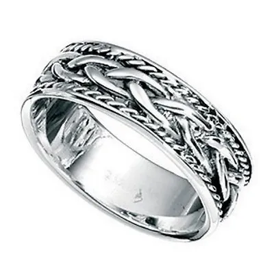 Sterling Silver Celtic Thumb Ring Ladies & Mens Various Sizes UK SELLER • £25.99