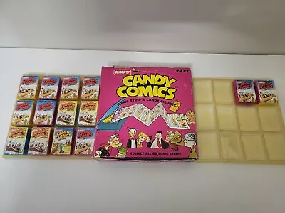 VINTAGE DISPLAY BOX ALBERTS CANDY COMICS 1984 Lot Of 14 Filled BAILEY BLONDIE L • $50