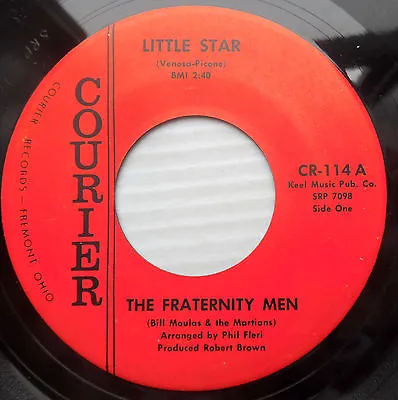 FRATERNITY MEN Doowop 45 LITTLE STAR Vg B/w LYNNIE Vg Minus Orig. COURIER  F1707 • $10