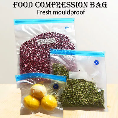5pcs Vacuum Sealer Bags Bpa Free Large Capacity Meat Vegetable Storage Sealer • $10.75