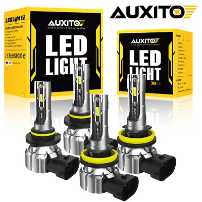 9005+H11 LED Headlight Super Bright Bulbs Kit 6500K White 40000LM High/Low Beam • $35.99