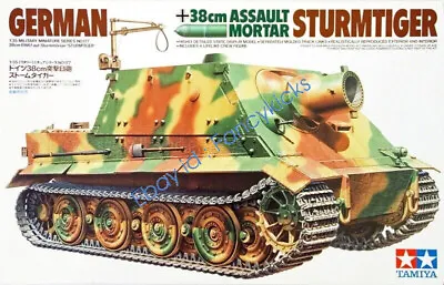 Tamiya 35177 1/35 Scale Model Kit WWII German Sturmtiger 38cm Assault Mortar Gun • $46.62