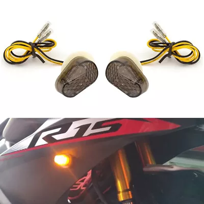 2X LED Turn Signal Flush Mount Fit For Yamaha YZF R3 R6 R1 FZ6 FZ1 Light Blinker • $9.59