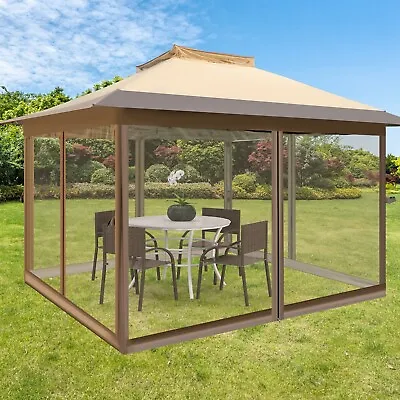 3.6 X 3.6 M Pop Up Gazebo Instant Gazebo Tent Sun Shelter W/4-sided Mesh Netting • £124.95