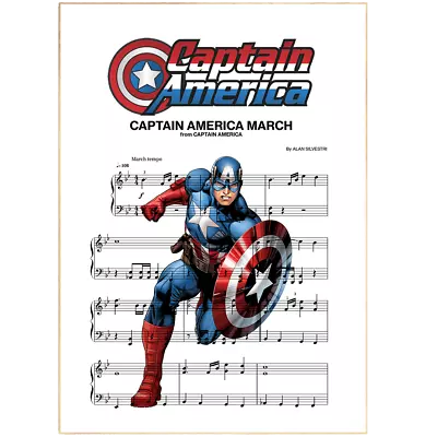 Captain America Main Theme Poster • £4.99