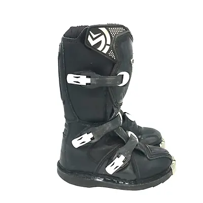 MOOSE RACING M1 MX Motorcross Boots Youth 13 Black Off-Road Buckle • $72