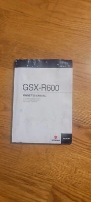 $28.90 • Buy OEM SUZUKI GSX-R600 L1 Owner's Manual PRINTED 2010 99011-14J50-03A